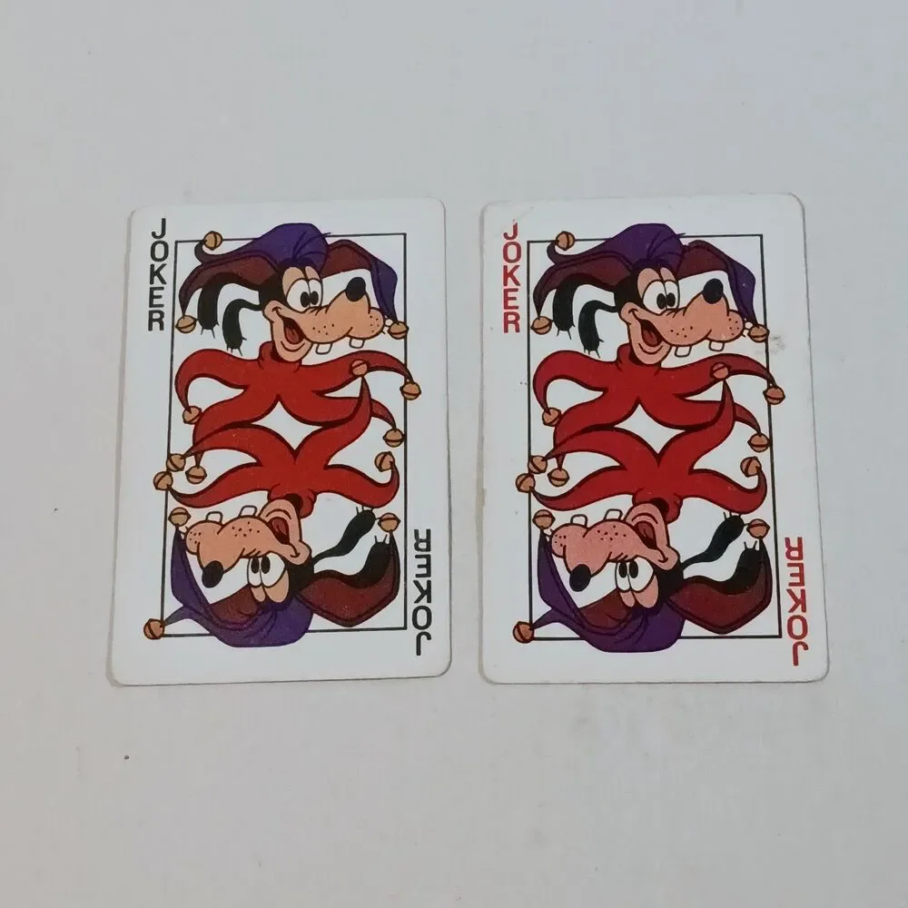 Vtg Walt Disney King Mickey Playing Cards-Hard Storage Box-1970s-Park Souvenir